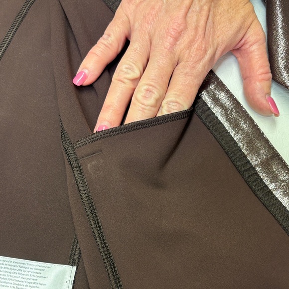 lululemon athletica Glossy Chocolate Leather Jacket - Picture 3 of 7